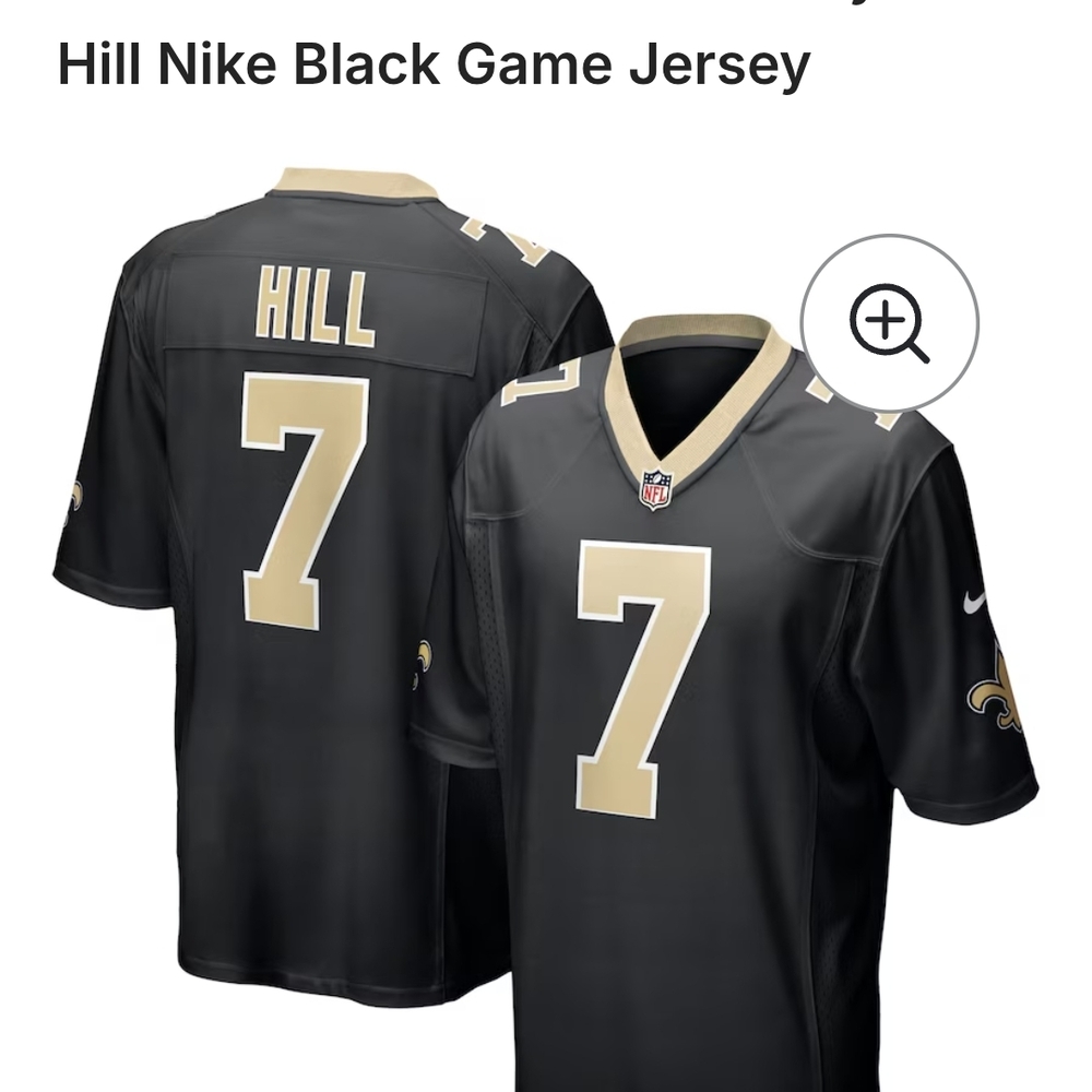 Nike Black and Gold Sports Jersey